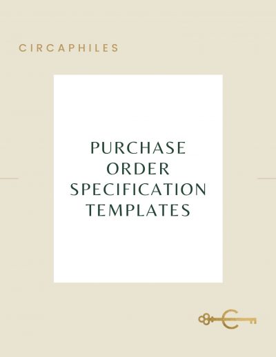 Purchase Order Specification Templates