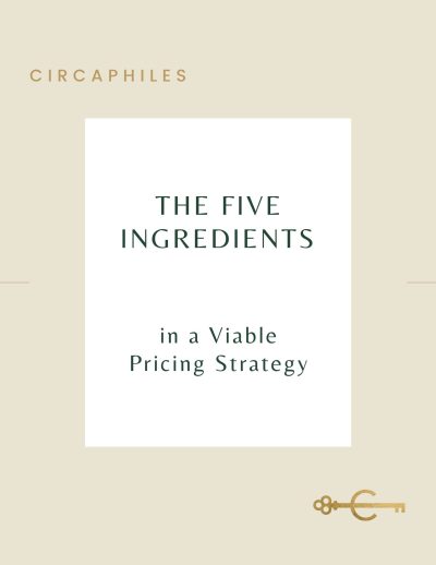 THE 5 INGREDIENTS IN A VIABLE PRICING STRATEGY