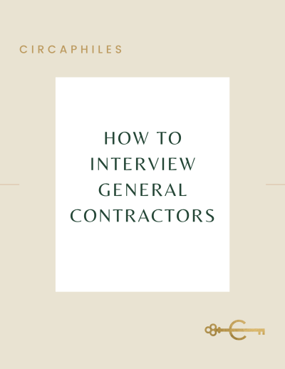 HOW TO INTERVIEW GENERAL CONTRACTORS